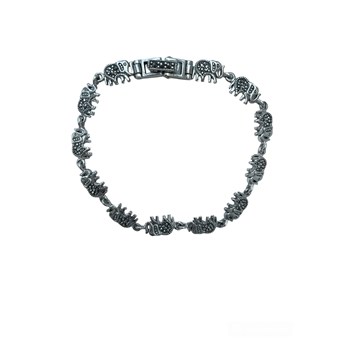 Bracelet éléphant en argent