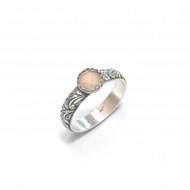 Bague Tropicália Calcédoine Rose Argent 925