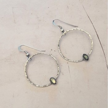 Créoles Axé Nacre Argent 925