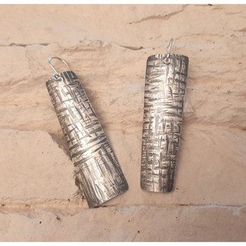 Boucles d'Oreilles Ethniques Tucum Argent 925