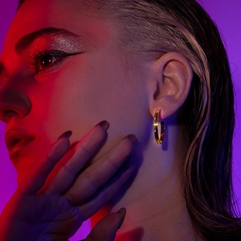 Vergulde pareloorbellen