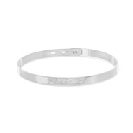 Jonc argent 925 Peace