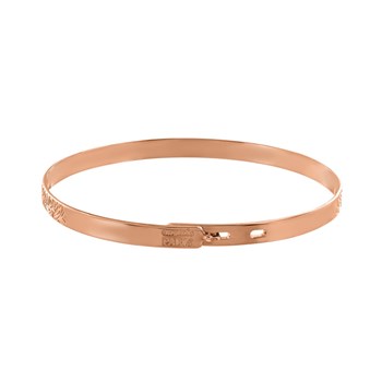 Jonc plaqué or rose Nénuphar