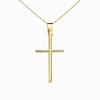 Collier - Médaille Croix Or 18 Carats 750/000 Jaune - Chaine Dorée - vue V1