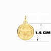 Collier - Médaille Saint Esprit Or Jaune - Chaîne Dorée - Gravure Offerte - vue V2