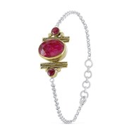 Bracelet Léna couleur rubis