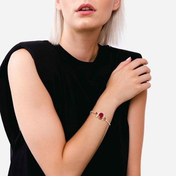 Bracelet Léna couleur rubis