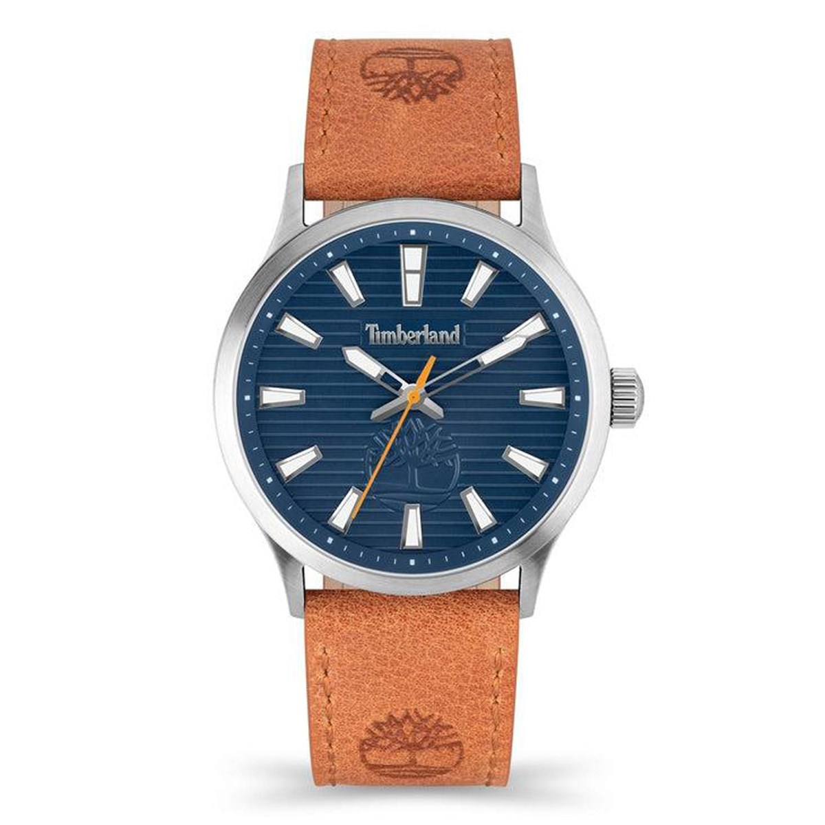 Montre Timberland Trumbull cadran bleu cuir brun