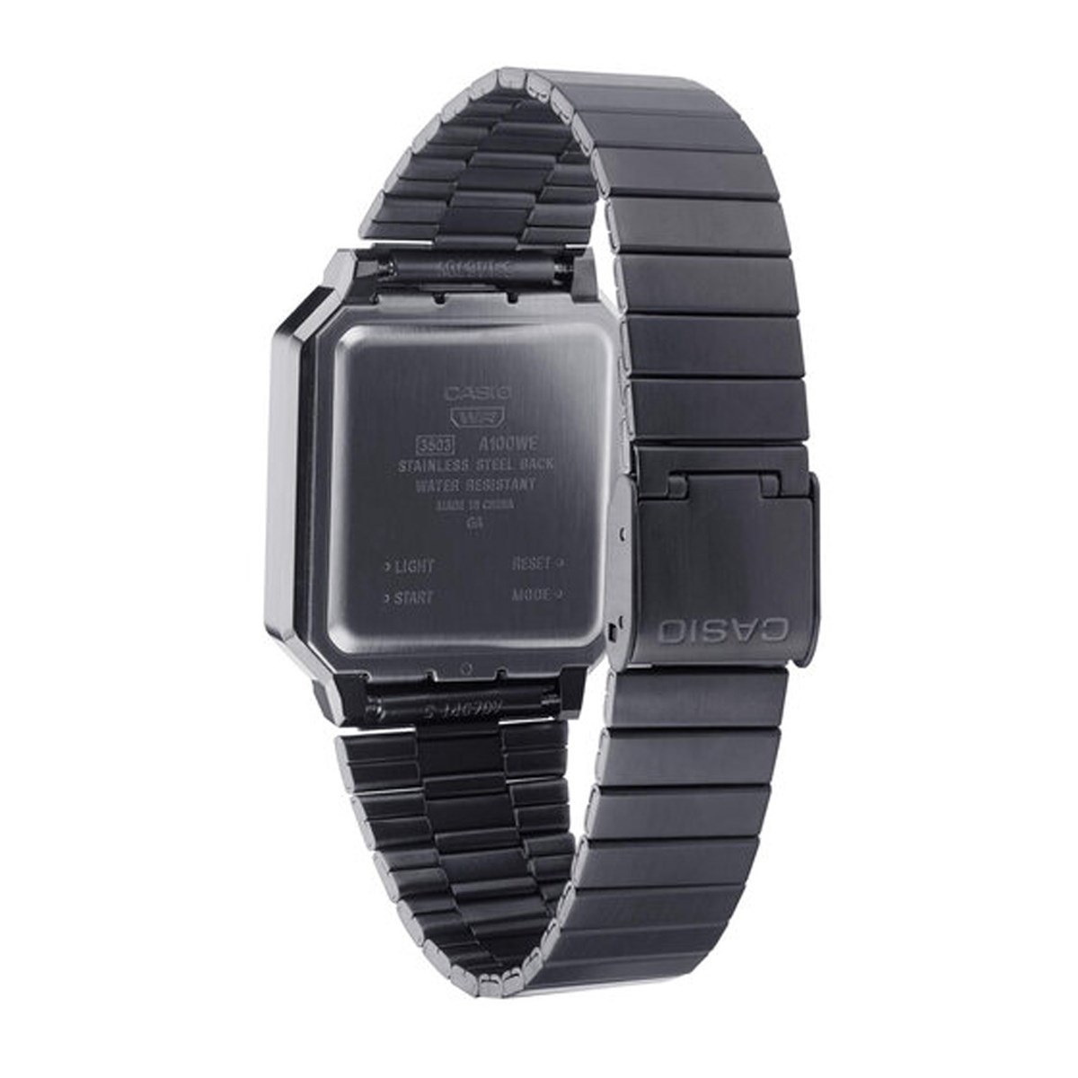 Montre Casio Vintage acier noir - vue 2