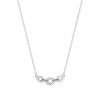 Collier en argent 925 rhodié avec oxydes de zirconium - vue V1