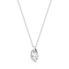 Collier en argent 925 rhodié avec oxydes de zirconium - vue V1