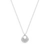 Collier en argent 925 rhodié avec oxydes de zirconium - vue V1