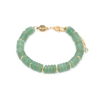 Bracelet en pierre précieuse d'aventurine verte pour femme, bracelet porte- bonheur, bijoux délicats, véritable cadeau pour femme - AliExpress