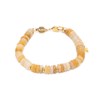Bracelet Blima en pierres Jade jaune - vue V1