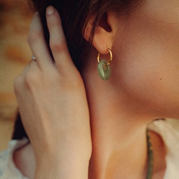 Boucles d'oreilles Blima en pierres Aventurine