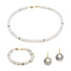 Collier, bracelet et boucles d'oreilles Blima en pierres Labradorite - vue V1