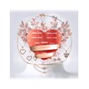 Calendrier de l'avent coeur - 14 bijoux - Or Rosé et Cristal - vue V1