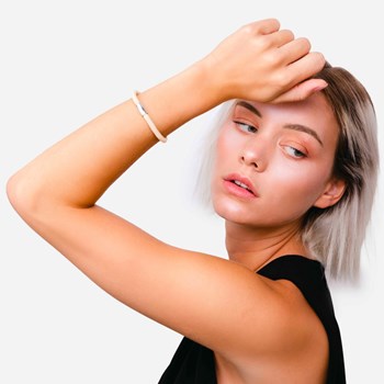 Bracelet Galuchat beige