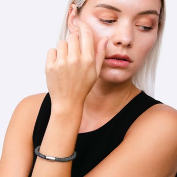 Bracelet Galuchat gris