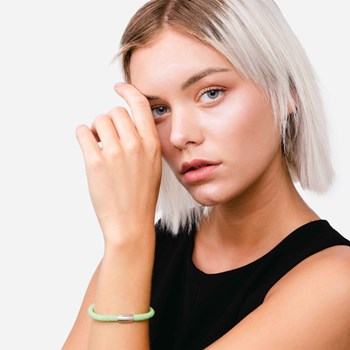 Bracelet Galuchat vert