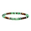 Bracelet Perles Heishi 4mm Turquoise Africaine Et Oeil De Tigre - vue V1