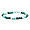 Bracelet Perles Heishi 4 Mm Turquoise Jaspe Vert - vue V1