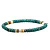 Bracelet Perles Heishi 4 Mm Turquoise Jaspe Vert oeil De Tigre - vue V1