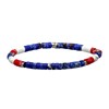 Bracelet Perles Heishi 4 Mm Jaspe Bleu Et Rouge - vue V1