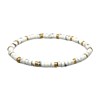 Bracelet Perles Heishi 4 Mm Turquoise Blanche-Medium-18cm - vue V1