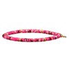 Bracelet Perles Heishi 4 Mm Jaspe Impérial Rose Rouge - vue V1