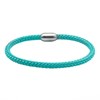 Bracelet Corde Tressé Turquoise Et Acier - vue V1
