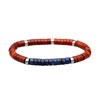 Bracelet Chakra Perles Heishi Jaspe Rouge Lapis Lazuli - vue V1