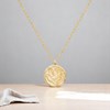 Collier médaille colombe au rameau Plaqué OR 750 3 microns - vue V4