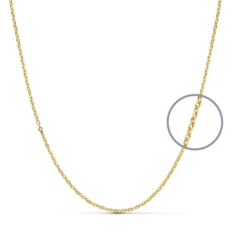 Collier Or Jaune et Blanc - Motif Cercles - vue 2