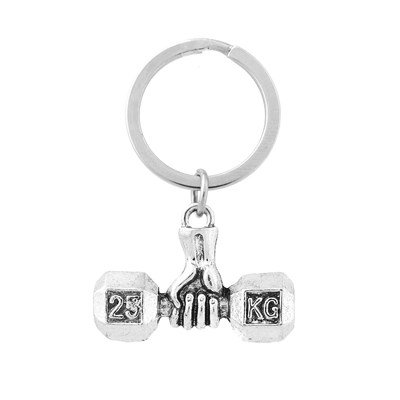 Milisten Porte-clés Avec Pendentif Haltère Durable Pour Fitness
