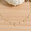Collier porte bonheur chance coeur trèfle fer à cheval et oxydes de zirconiums Plaqué OR 750 3 microns - vue V4