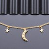 Collier lune et étoiles oxydes de zirconiums Plaqué OR 750 3 microns - vue V4