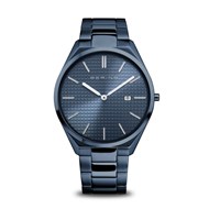 Montre Bering Femme 'Ultra Slim' Quartz - Boîtier bleu brillant brossé - 17240-797