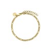 Bracelet Rosefield ' Figaro Chain Bracelet Gold' - JBFCG-J532 - vue V3