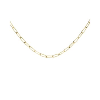 Collier Rosefield 'Rectangle Chain Necklace Gold' - JNRCG-J564