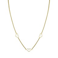 Collier Rosefield 'Triple Heart Necklace Gold' - JNTHG-J535