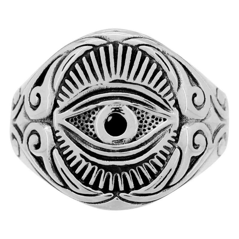 Bague Homme Argent 'Idaïa' - vue 2
