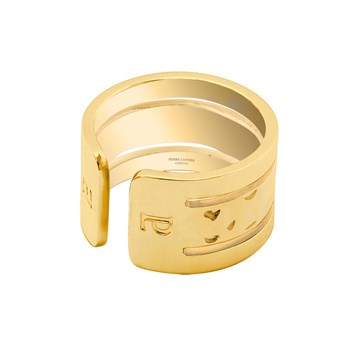 Bague Pierre Lannier 'Echo' Acier Doré - BJ10A7203