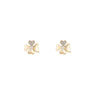 Boucles d'oreilles 'Dites-le avec une Fleur' Or et Diamants
