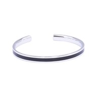 Bracelet émail noir 'Lucia'