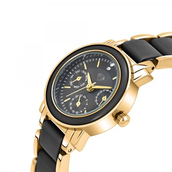 Lila SC Crystal horloge versierd met 2 fonkelende kristallen