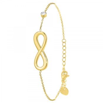 Infinite bracelet by SC Bohème adorned with a sparkling crystal