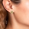 Boucles d'oreilles par SC Bohème ornées d'un véritable rubis - vue V2