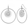 Boucles d'oreilles SC Crystal ornées d'un véritable diamant blanc - vue V1