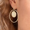 Boucles d'oreilles par SC Bohème ornées d'un véritable diamant blanc - vue V2